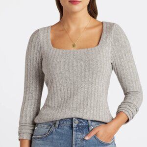 Square Neck Knit Top